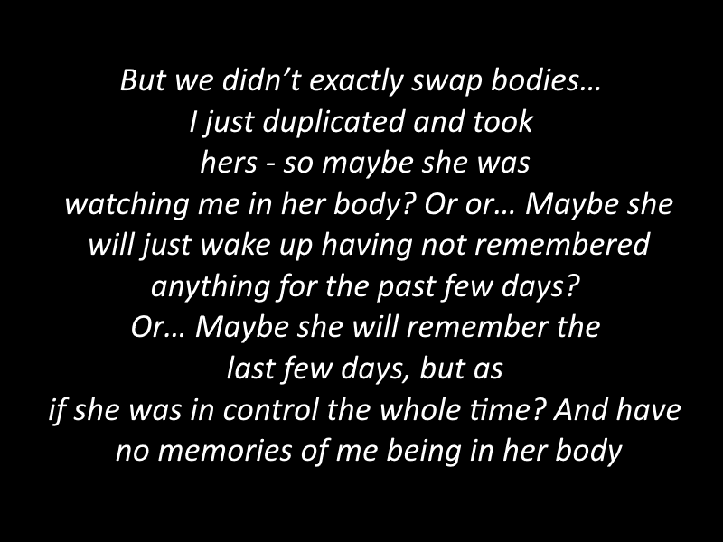 Seeing Her Perspective (full story) (bodyswap) — image 26